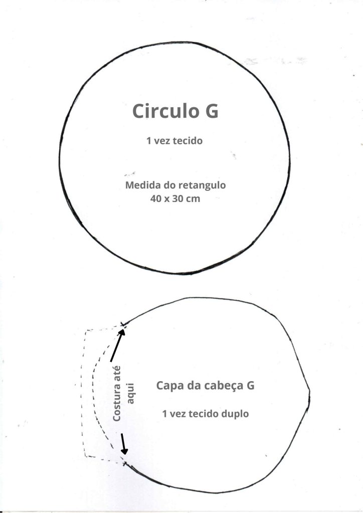 Anjinho para batizado passo a passo completo - molde parte 3