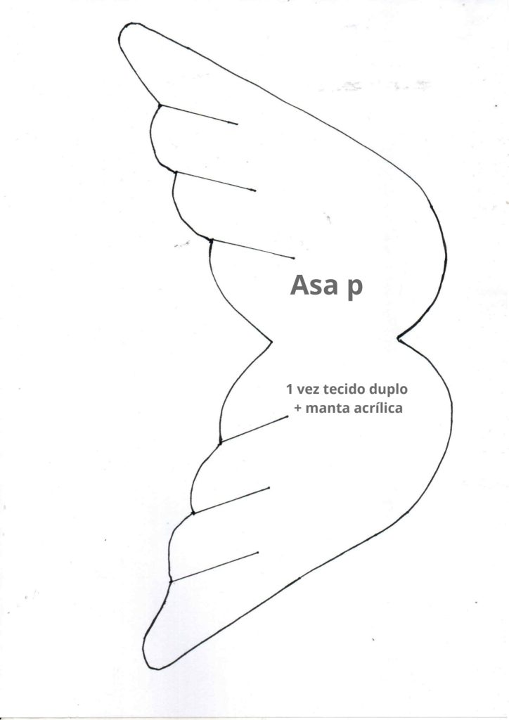 Anjinho para batizado passo a passo completo - molde parte 4