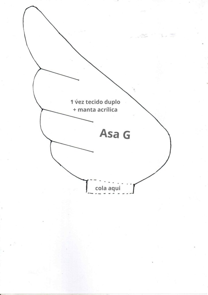 Anjinho para batizado passo a passo completo - molde parte 5