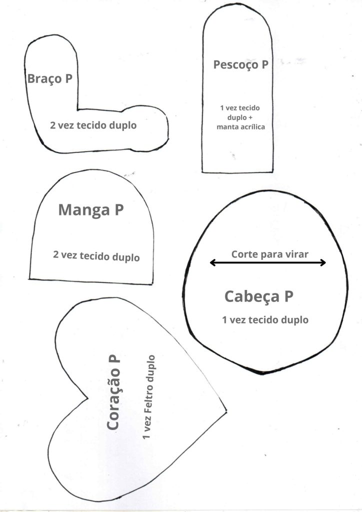 Anjinho para batizado passo a passo completo - molde parte 7