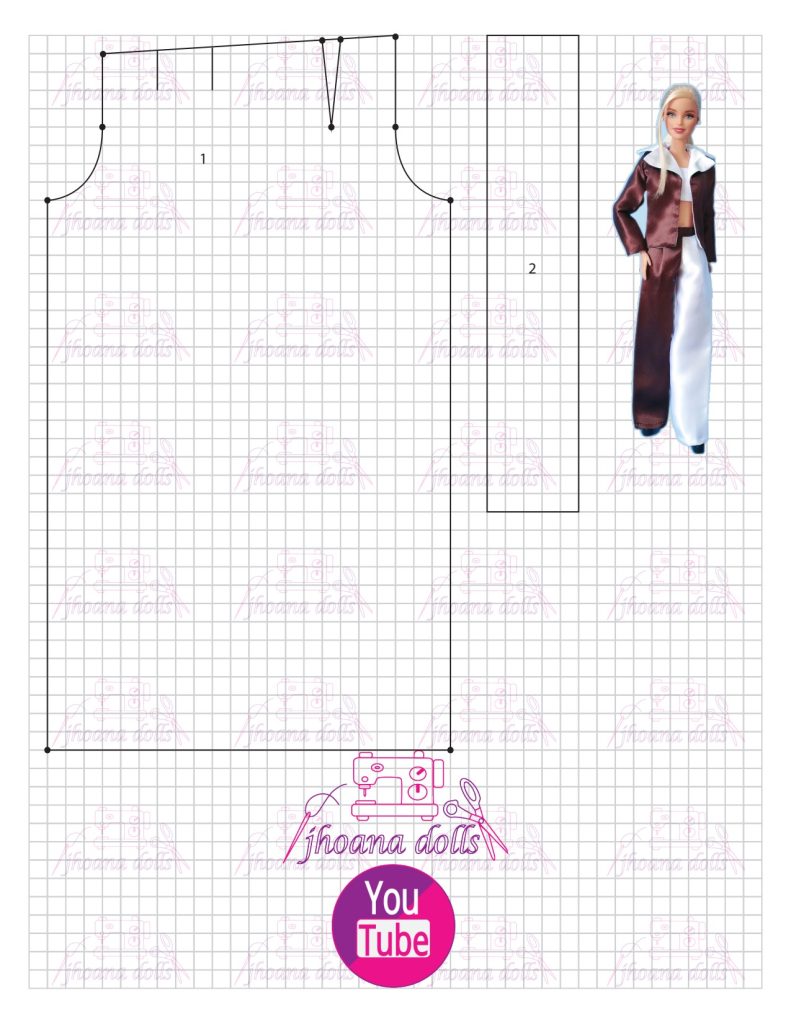 Blazer e calça para Barbie - molde parte 2