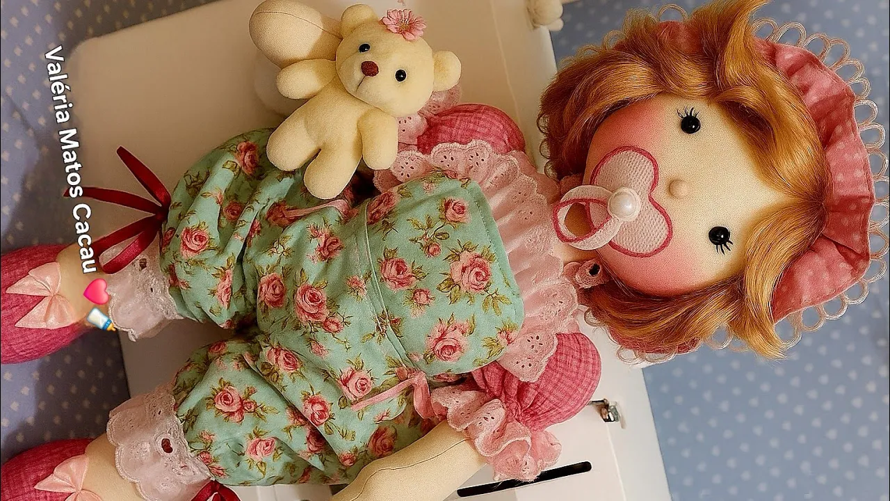 Boneca bebê de pano para iniciantes