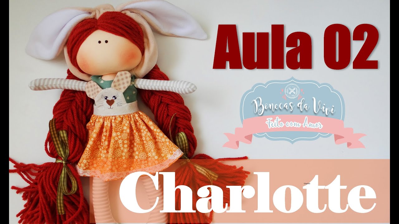 Boneca de pano Charlotte aula 2