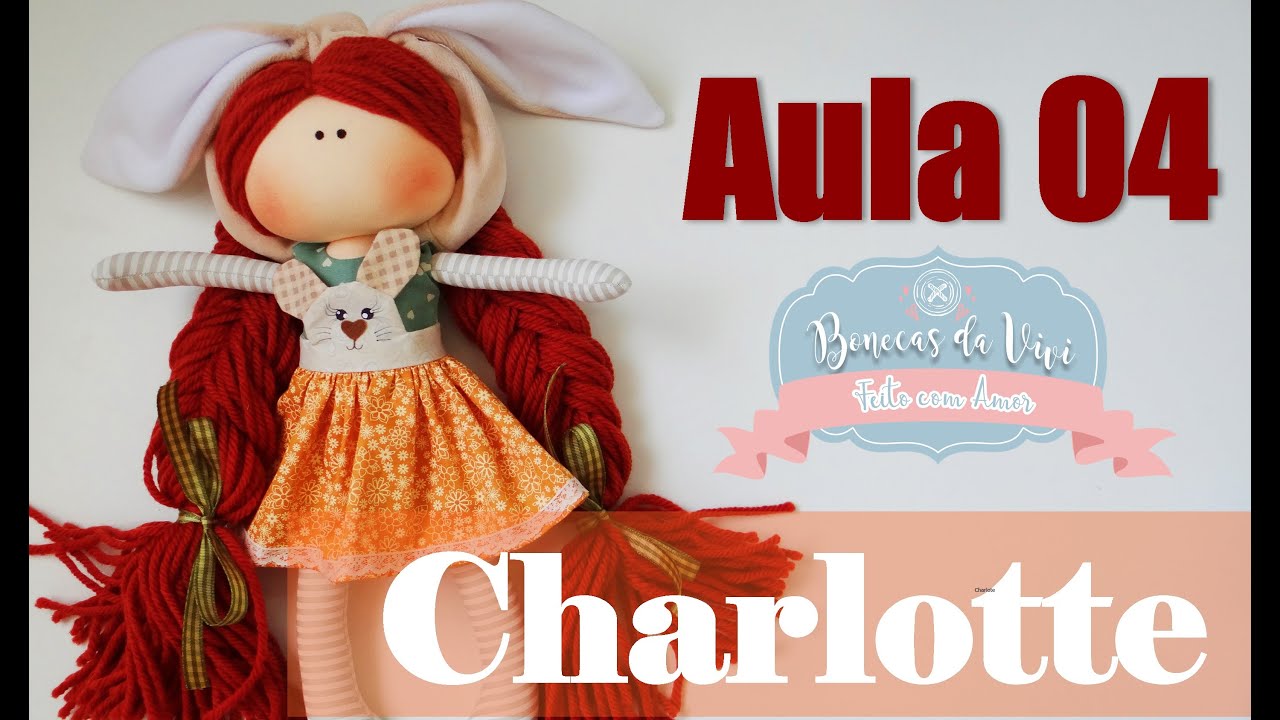 Boneca de pano Charlotte aula 4