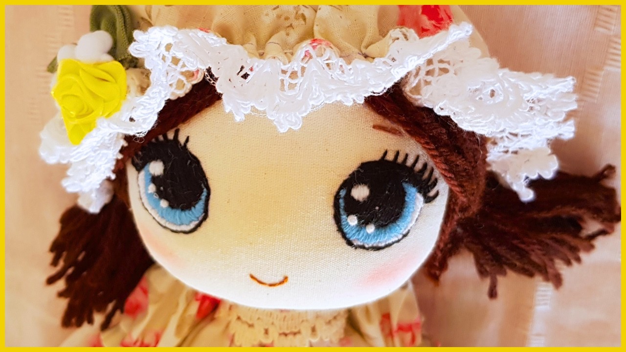 Boneca de pano fácil e bonita