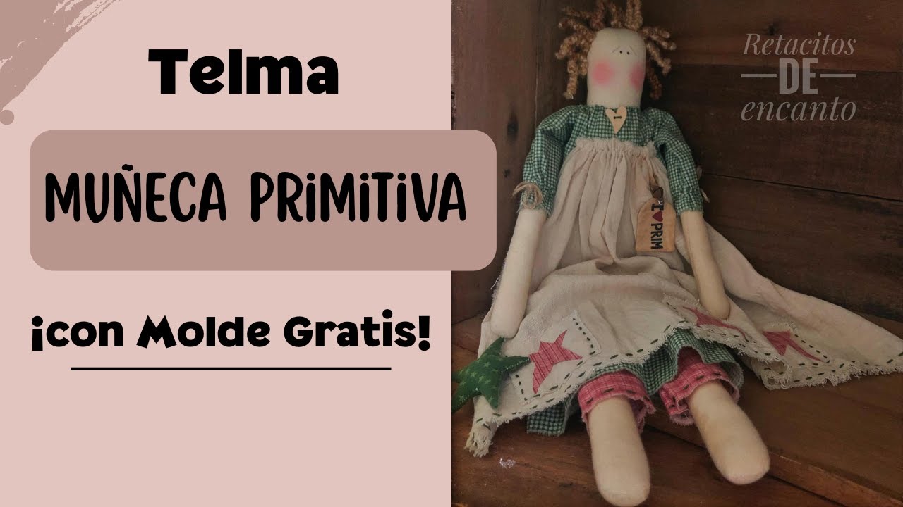Boneca estilo primitivo Telma passo a passo