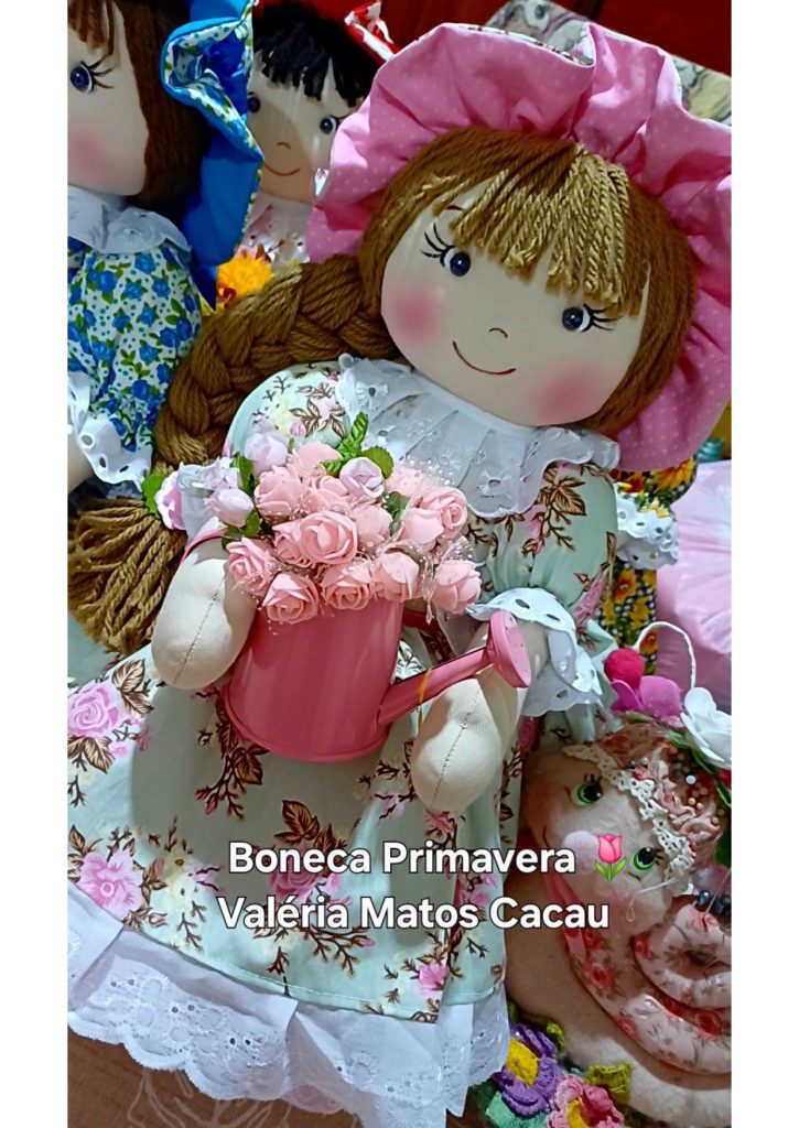 Boneca feita na garrafa PET - molde parte 4