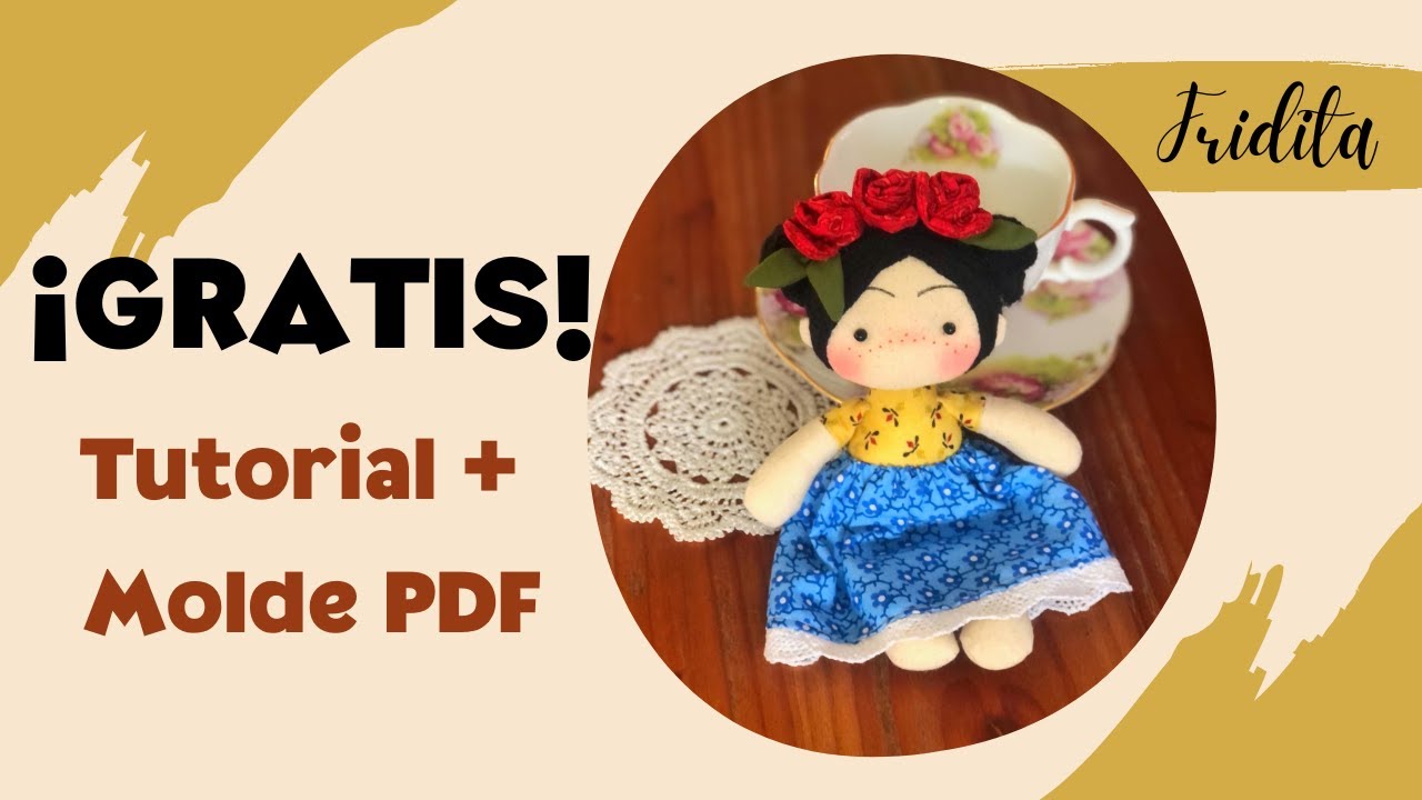 Boneca Fridinha inspirada em Frida Kahlo