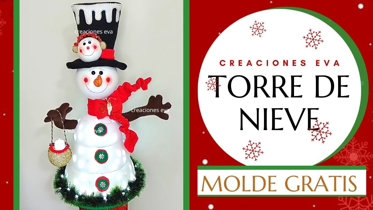 Bonecos natalinos – torre de neve