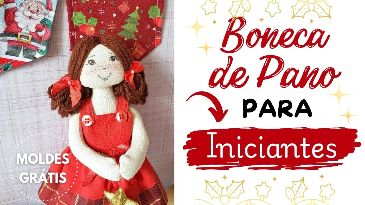 Bonequinha de pano para vender muito antes do Natal