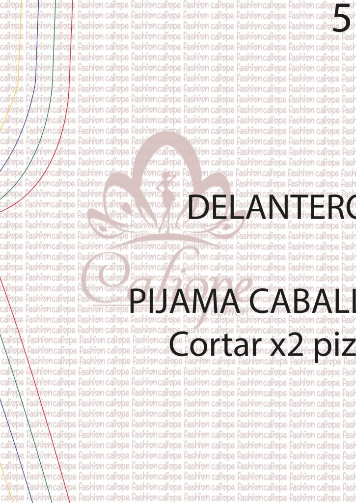 Calça de pijama masculina - molde parte 5