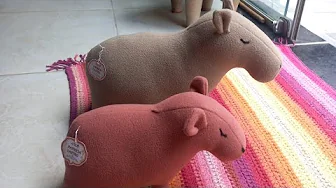 Capivara de feltro 3D