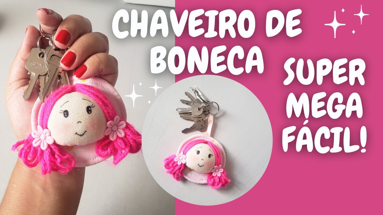 Chaveiro usando apenas retalhos passo a passo