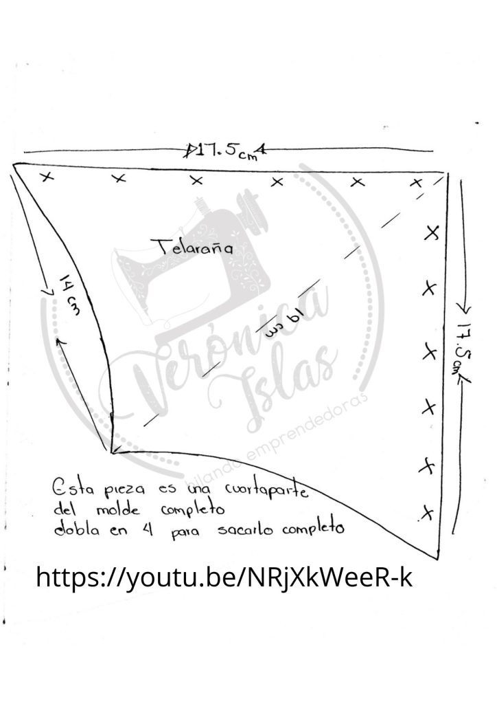 Como fazer almofadas divertidas de aranha e teia para o Halloween - molde parte 3