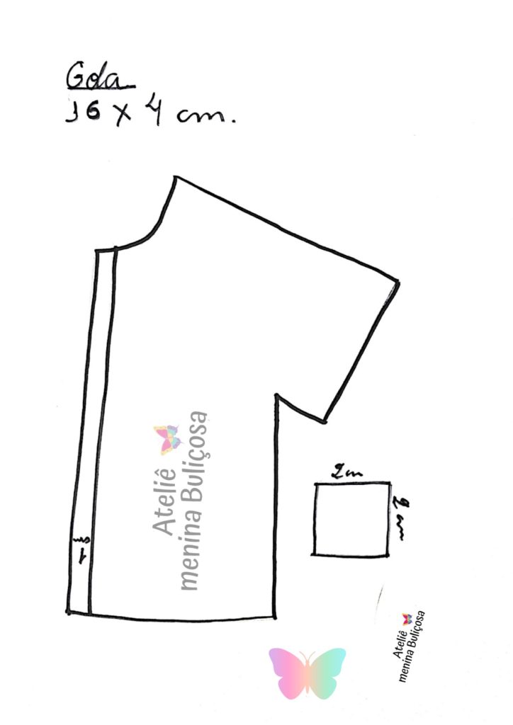 Como fazer blusa para o boneco de pano Luiz - molde parte 2