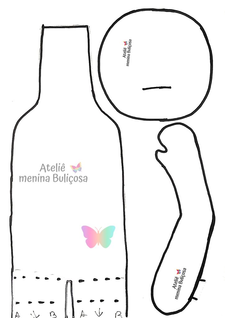 Como fazer blusa para o boneco de pano Luiz - molde parte 4