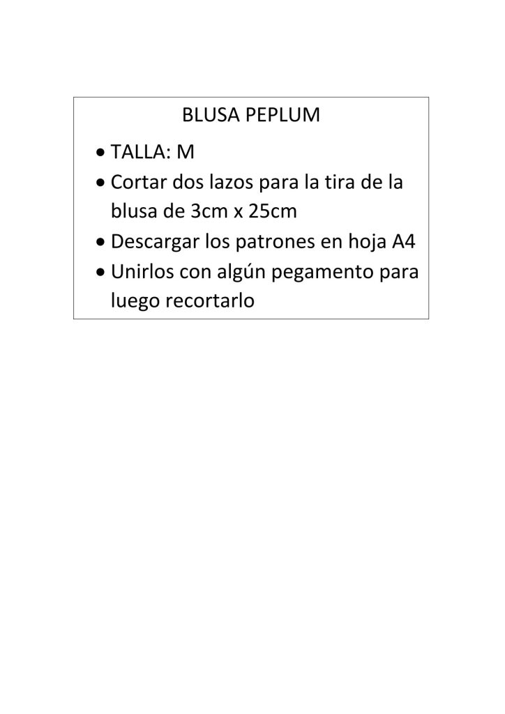Como fazer blusa peplum - molde parte 1