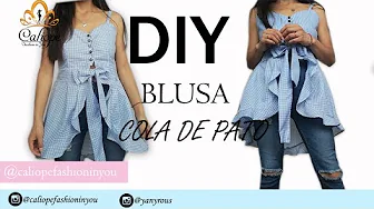 Como fazer blusa rabo de pato passo a passo