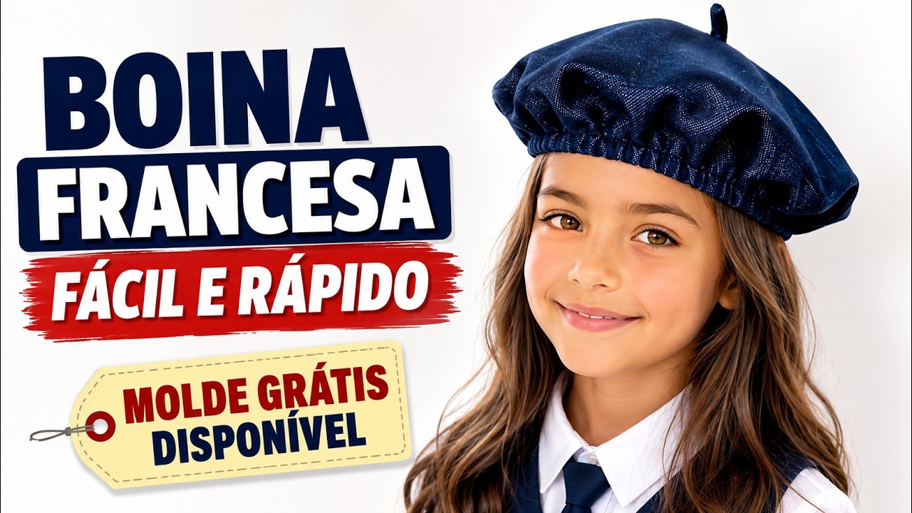 Como fazer boina francesa com acabamento profissional