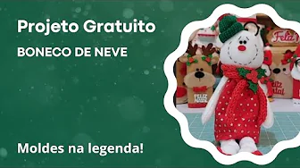Como fazer boneco de neve de feltro
