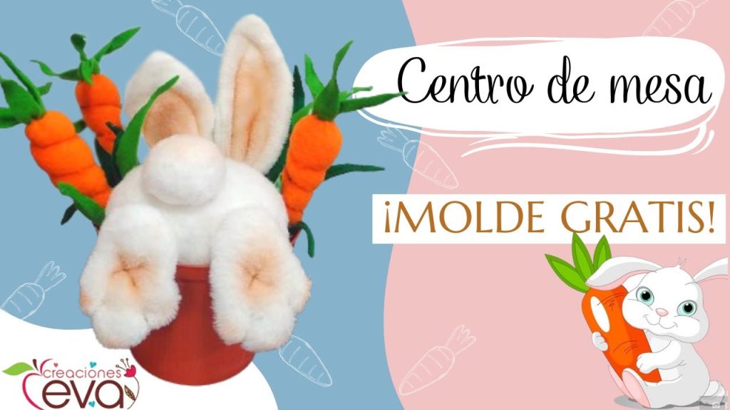 Como fazer coelho de Páscoa - molde parte 4