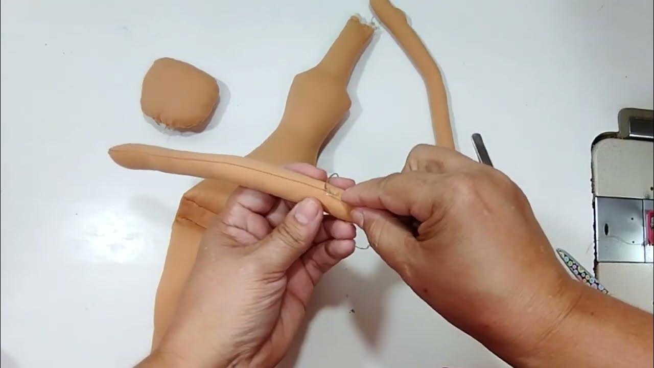 Como fazer corpo fácil da boneca de pano Amora