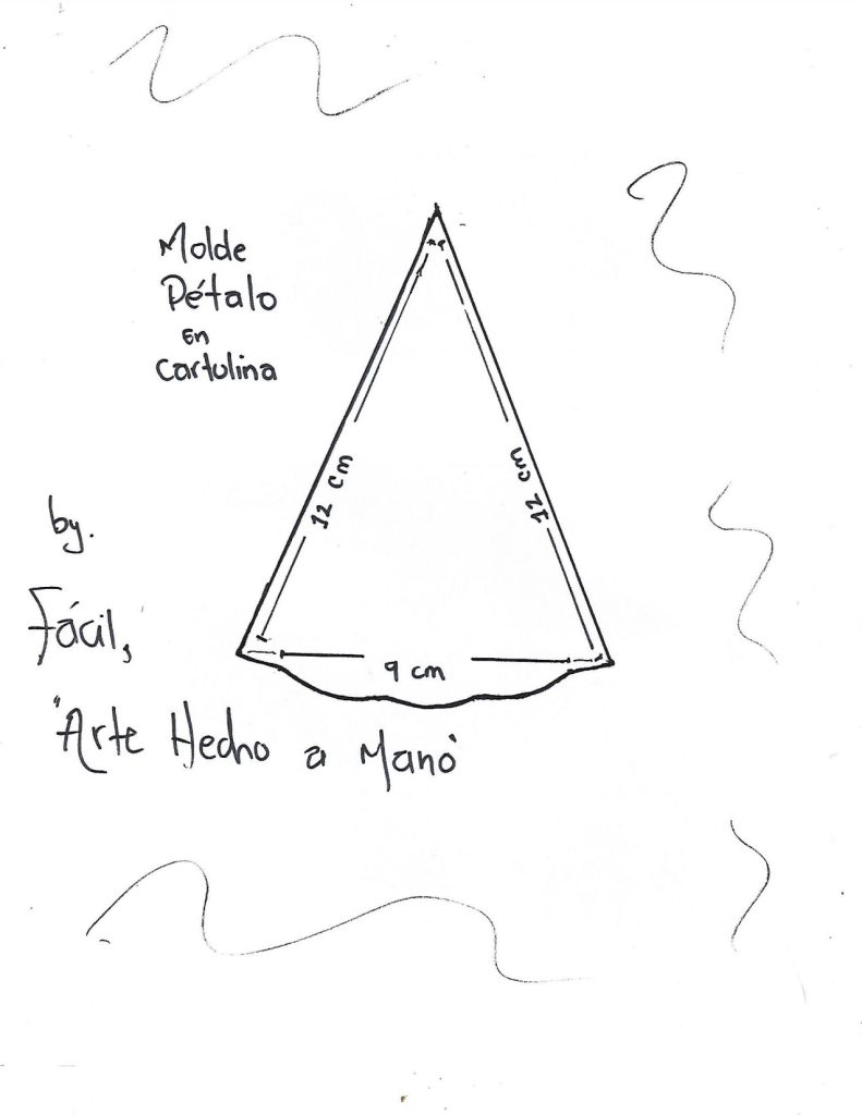 Como fazer flor decorativa de cartolina passo a passo super fácil - molde parte 1
