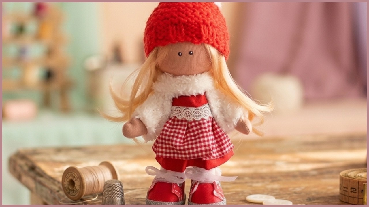 Como fazer mini boneca russa de pano muito fácil