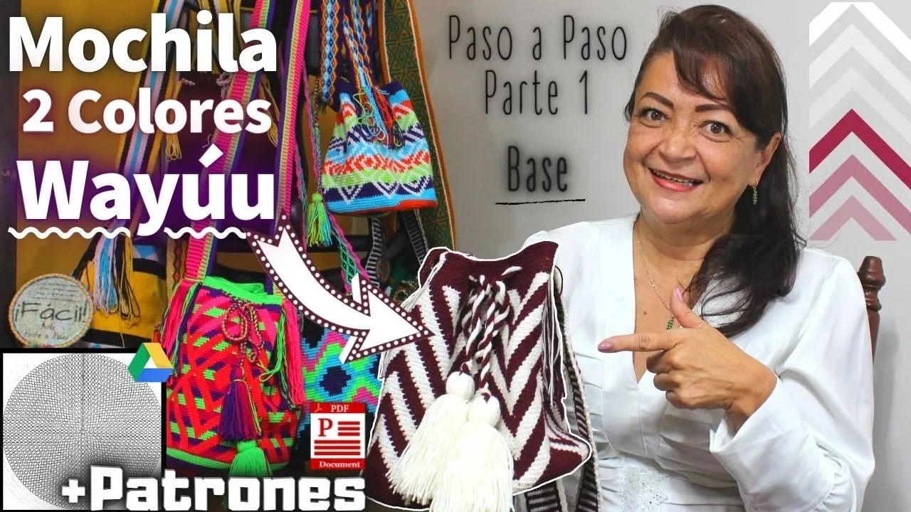 Como fazer mochila wayuu de 2 cores parte 1 – base