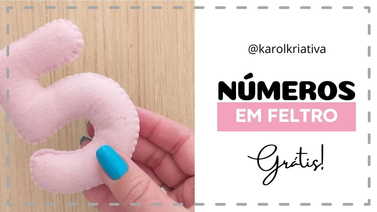 Como fazer número de feltro