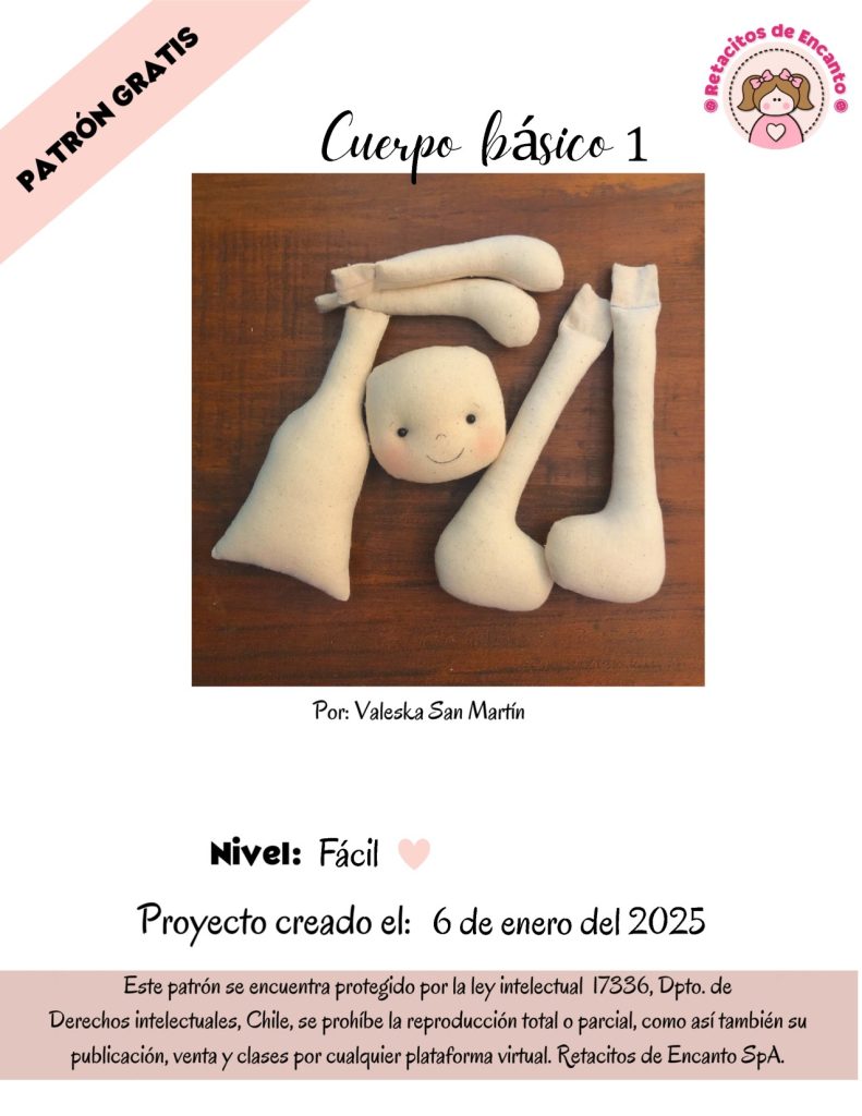 Como fazer o corpo perfeito para sua boneca de pano - molde parte 1