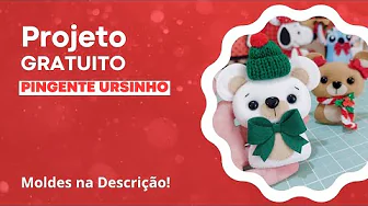 Como fazer pingente de ursinho de feltro