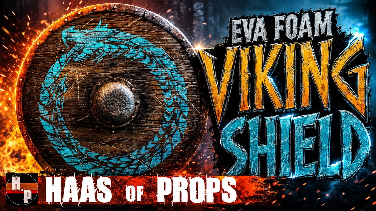 Escudo viking em EVA para cosplay