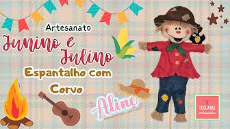 Espantalho colorido para as festas juninas e julinas