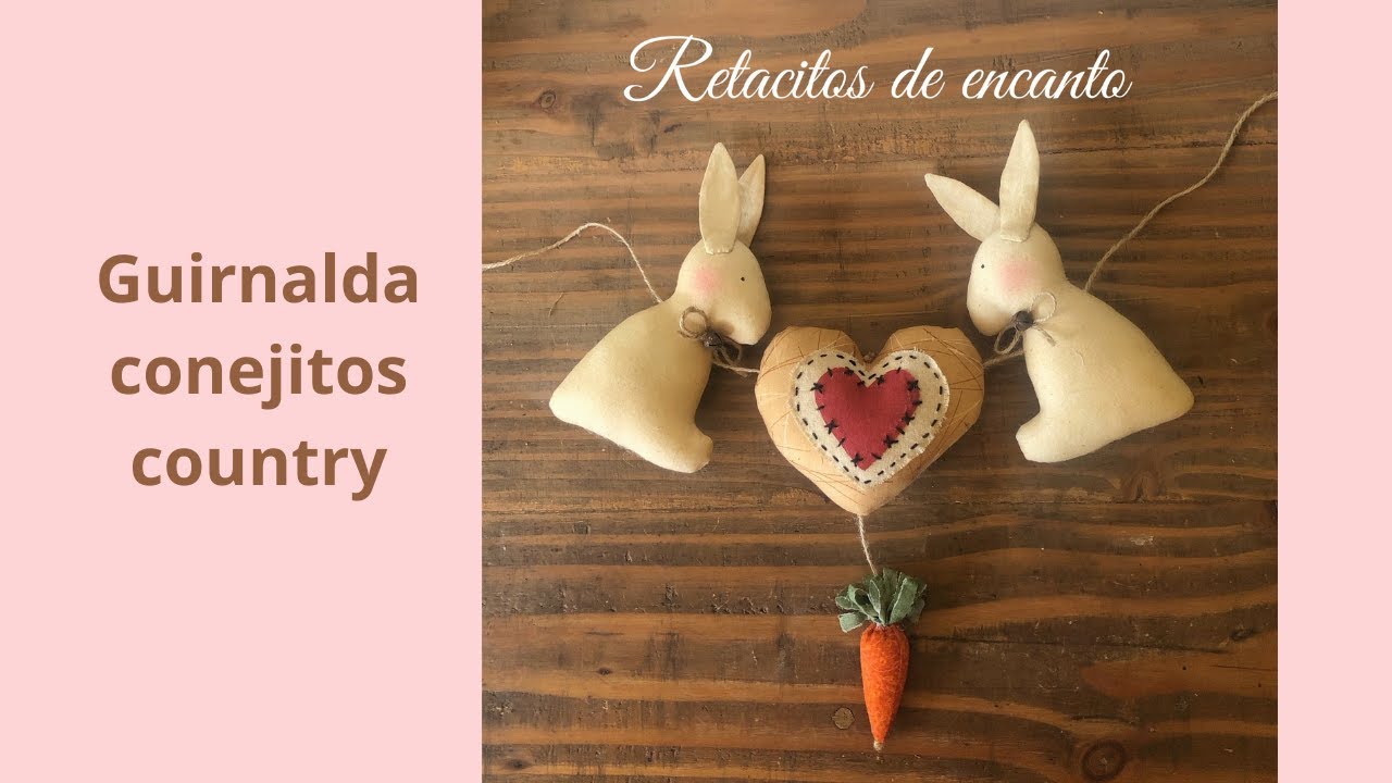 Guirlanda de coelhinhos country
