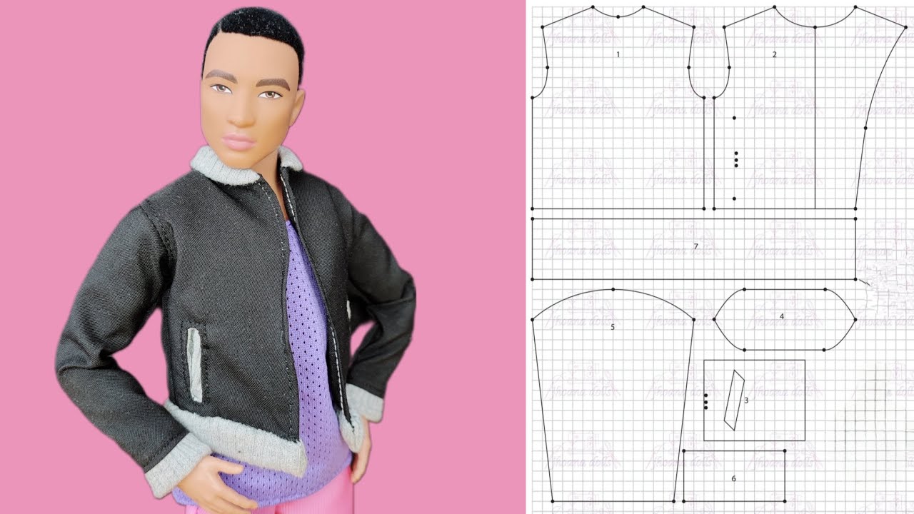 Jaqueta bomber para Ken