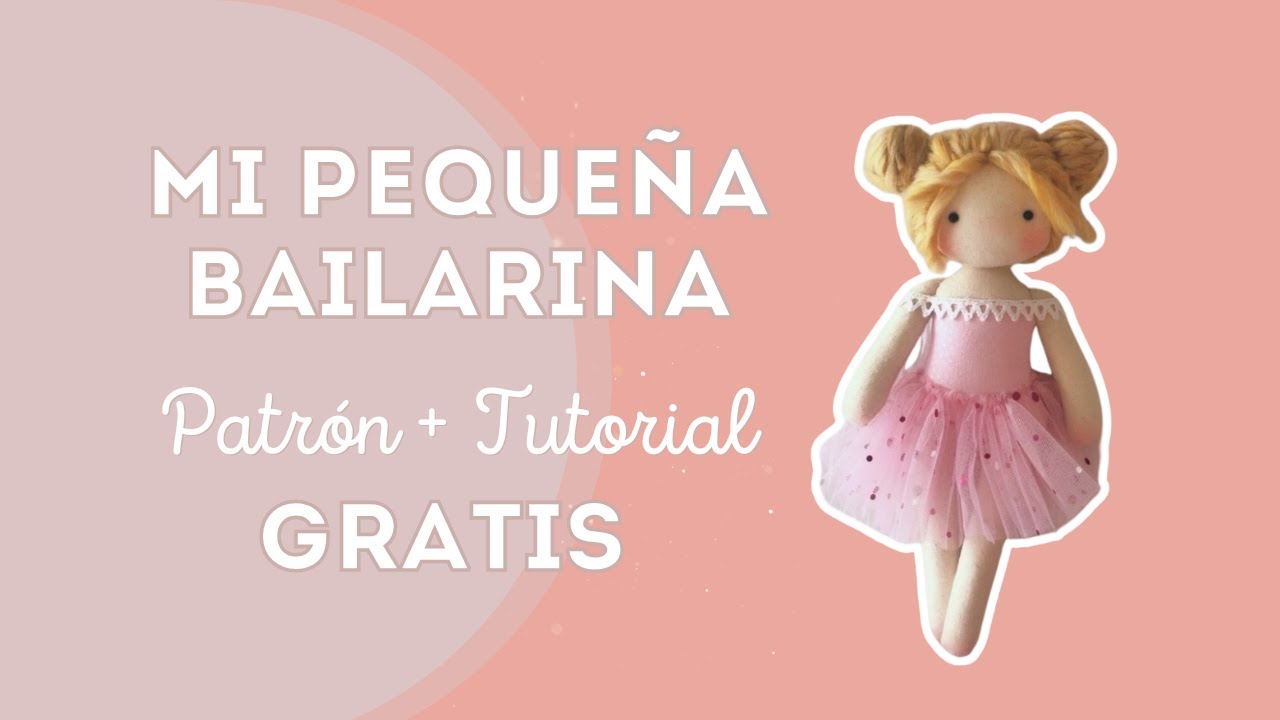 Minha pequena bailarina – boneca de tecido