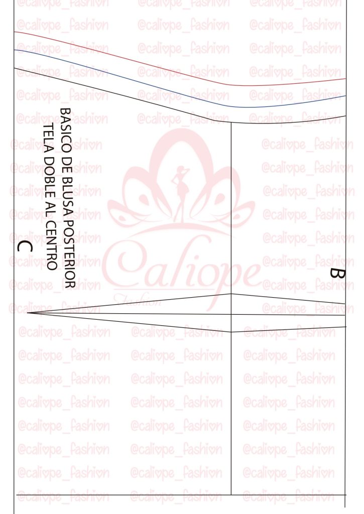 Molde básico de blusa com tabela de medidas - molde parte 11