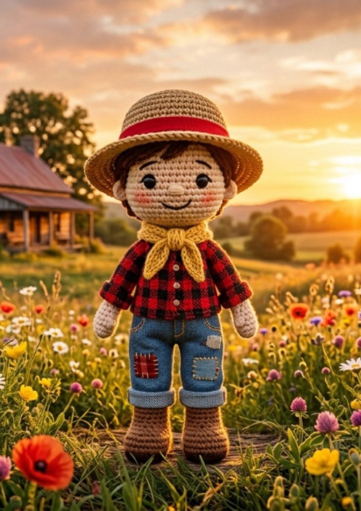 O boneco campestre de amigurumi mais bonito da internet - molde parte 3