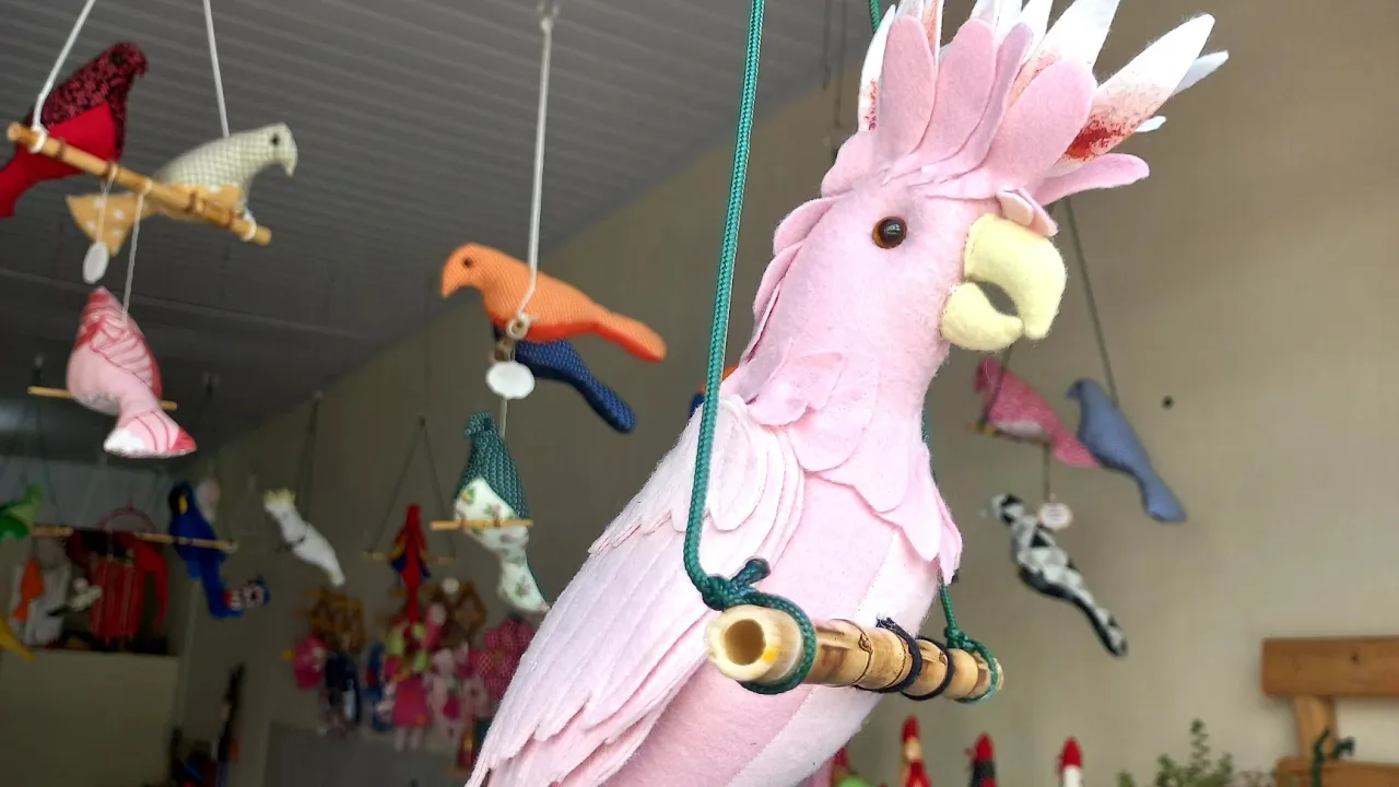 Pássaro cacatua rosa parte 2 – dicas de costura