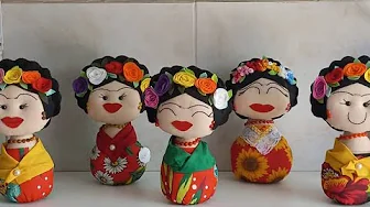 Peso de porta Frida de feltro modelo 1