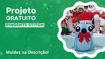 Pingente Stitch de feltro