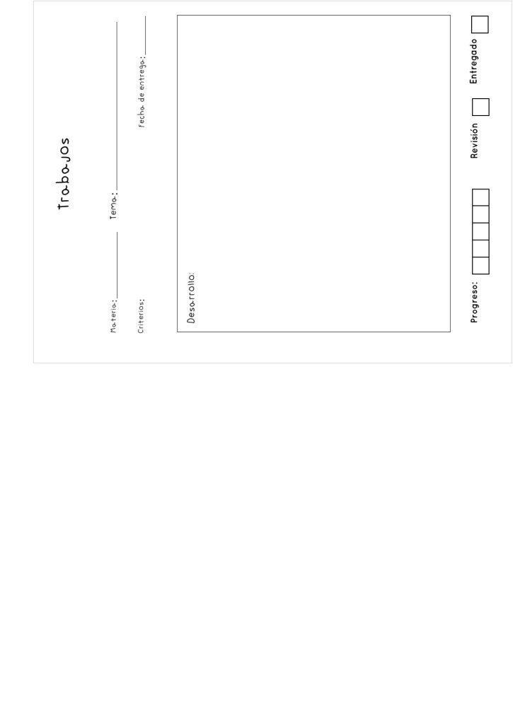Planner de estudos completo para imprimir e digital - molde parte 14