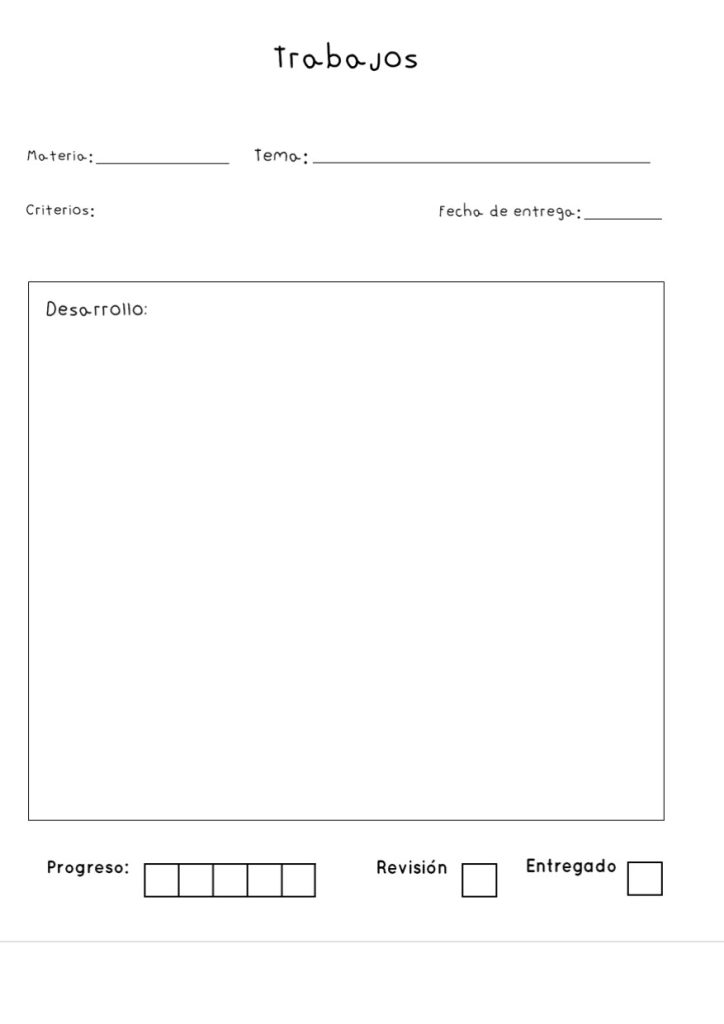 Planner de estudos completo para imprimir e digital - molde parte 191