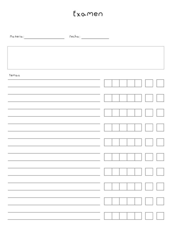 Planner de estudos completo para imprimir e digital - molde parte 204