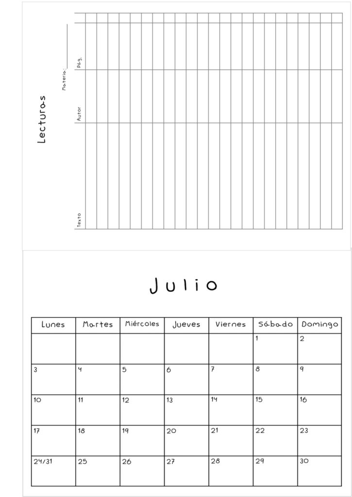 Planner de estudos completo para imprimir e digital - molde parte 22