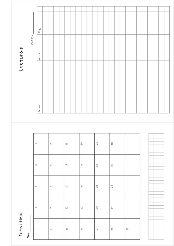 Planner de estudos completo para imprimir e digital - molde parte 38