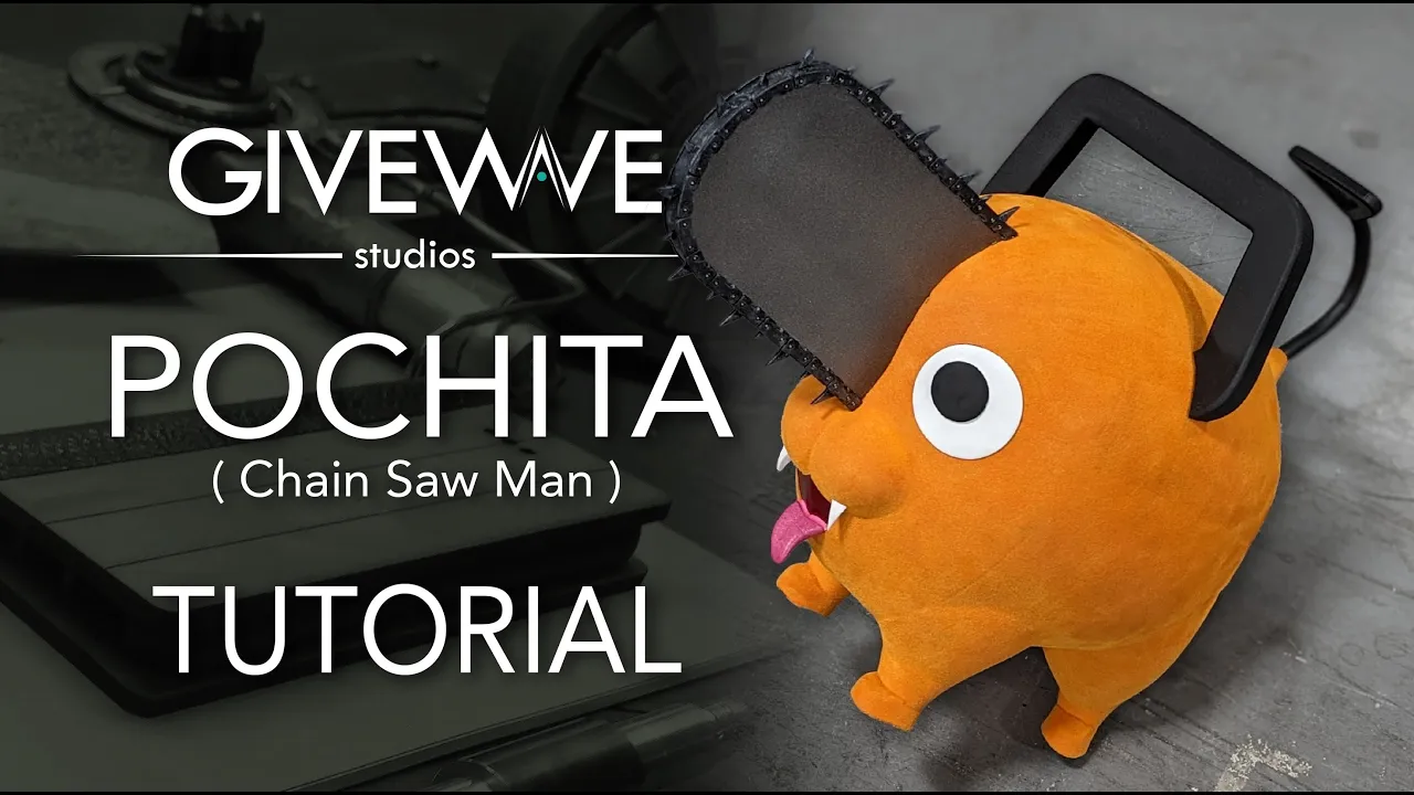 Pochita de Chainsaw Man em EVA para cosplay