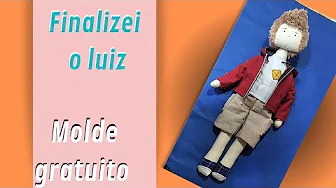 Roupinha do boneco de pano Luiz
