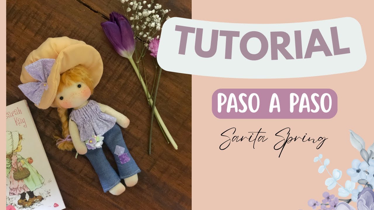 Sarita Spring – boneca de tecido inspirada na Sarah Kay